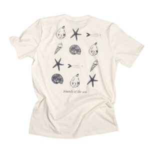 camiseta oversized Sea Life em off white